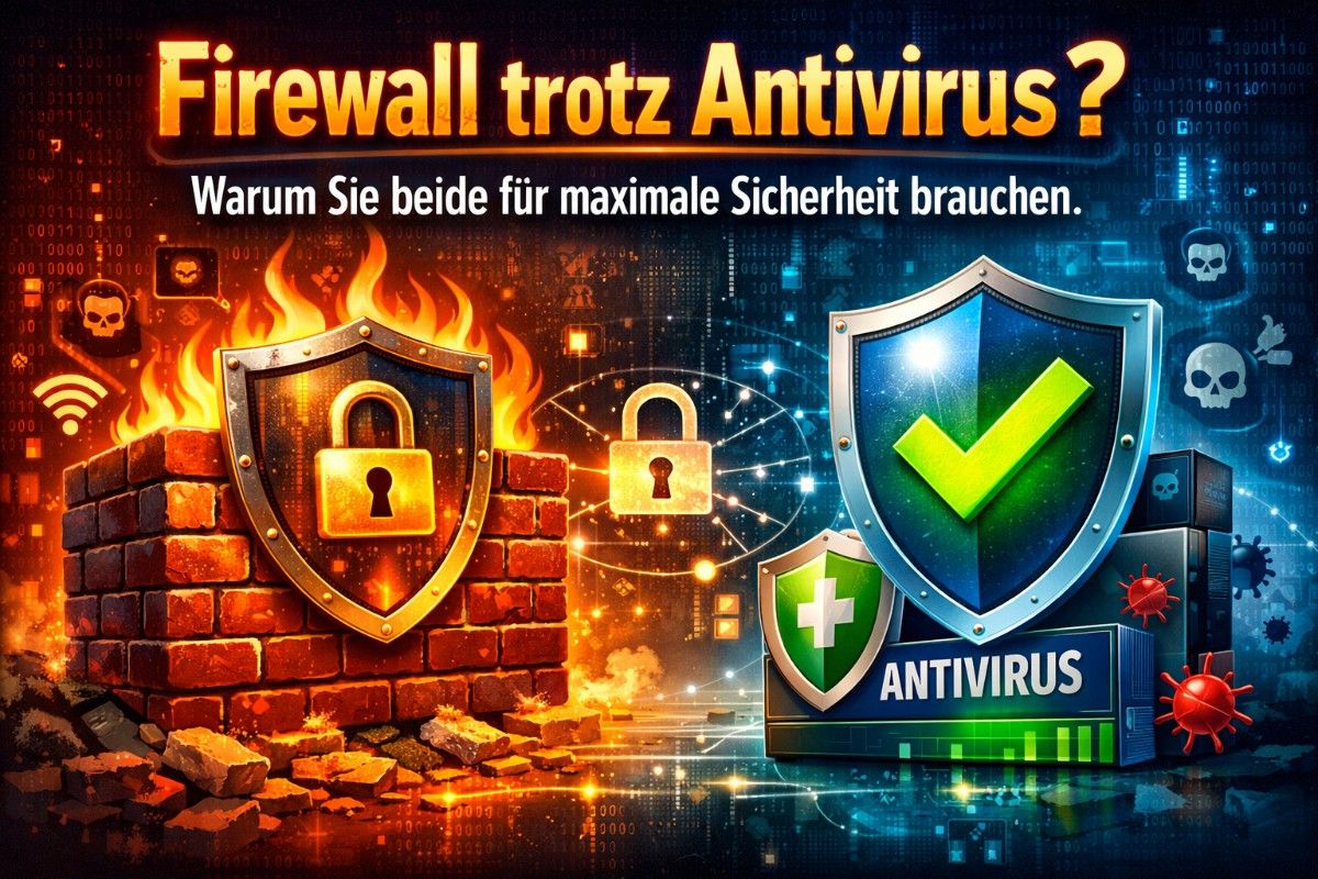 Benötige ich eine Firewall, wenn ich ein Antivirenprogramm habe Die Antwort für 2026
